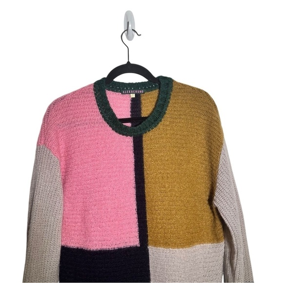 AlexaChung Dora Colorblock Oversized Sweater Small - Picture 3 of 8